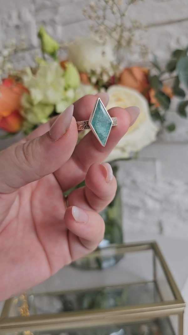 Bague réglable Amazonite – Image 3