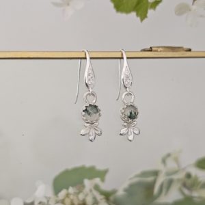 Boucles d'oreilles Agate mousse