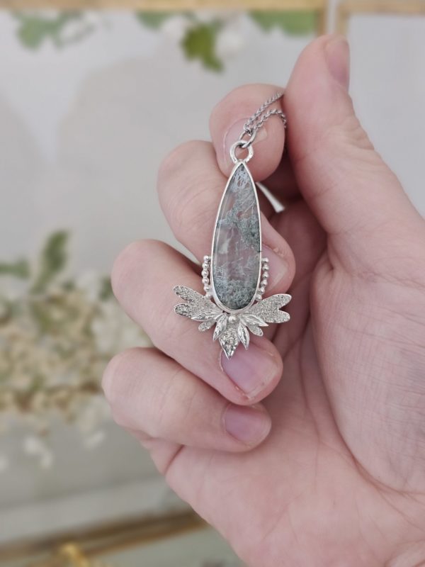 Pendentif Agate mousse – Image 2