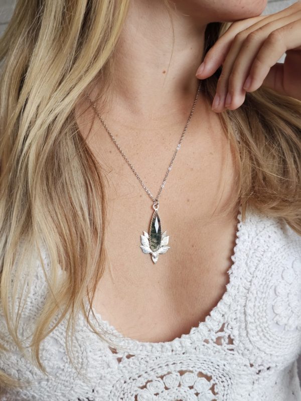 Pendentif Agate mousse – Image 3