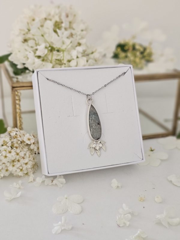 Pendentif Agate mousse
