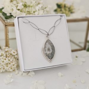 Pendentif Agate mousse