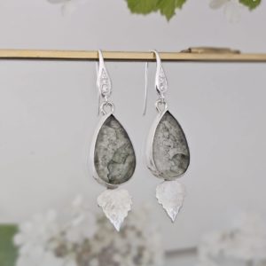 Boucles d'oreilles Agate mousse