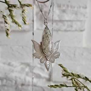 Pendentif Agate mousse