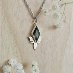 Pendentif Agate mousse