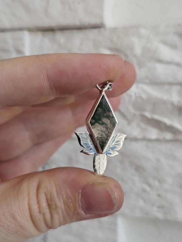 Pendentif Agate mousse – Image 6