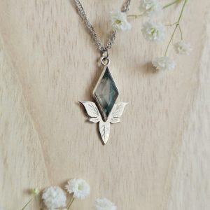 Pendentif Agate mousse