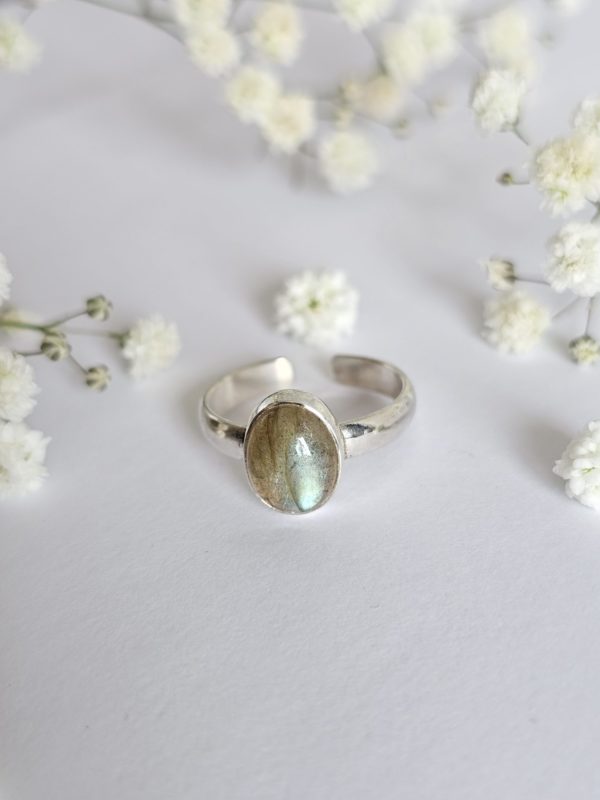 Bague réglable Labradorite – Image 2