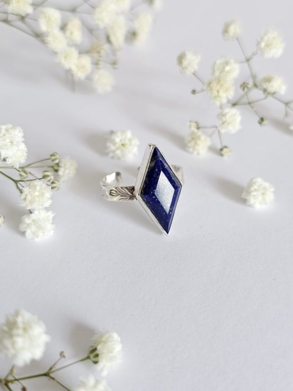 Bague réglable Lapis lazuli – Image 3