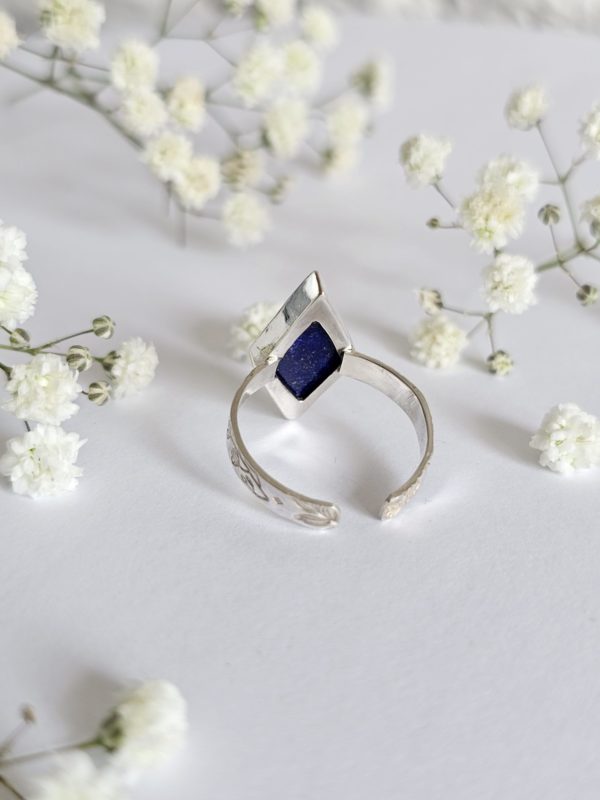 Bague réglable Lapis lazuli – Image 2
