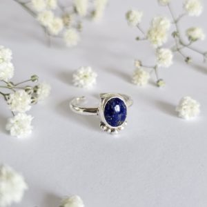 Bague réglable Lapis lazuli