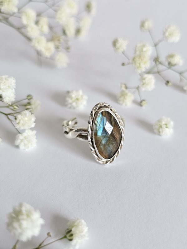 Bague réglable Labradorite