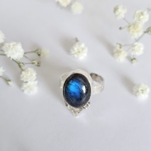 Bague réglable Labradorite