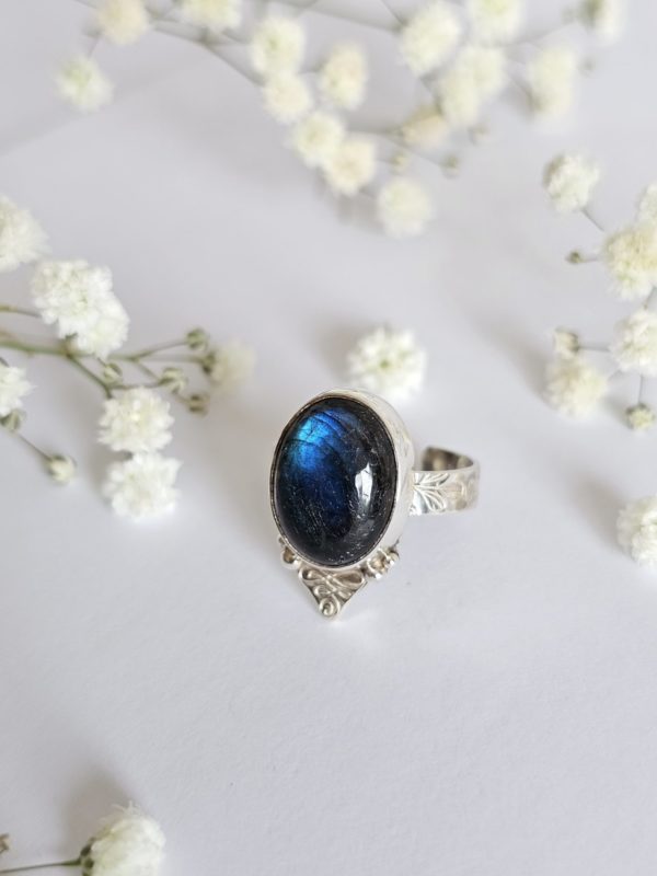 Bague réglable Labradorite – Image 2