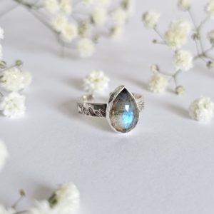Bague réglable Labradorite