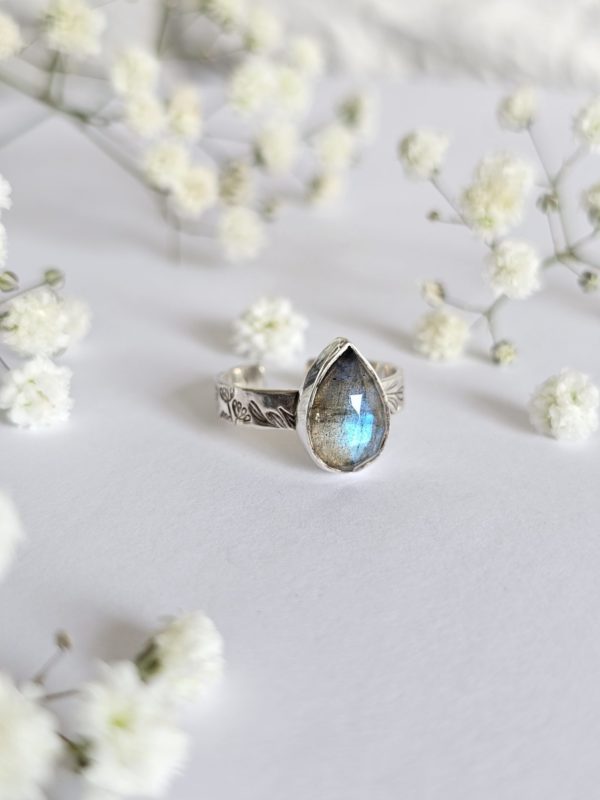 Bague réglable Labradorite