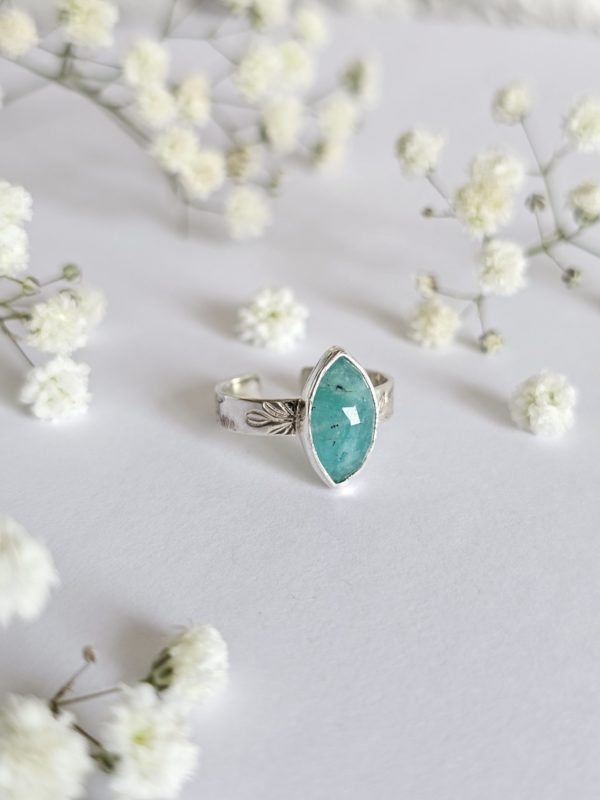 Bague réglable Amazonite