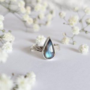 Bague réglable Labradorite
