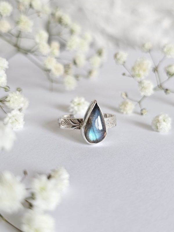 Bague réglable Labradorite