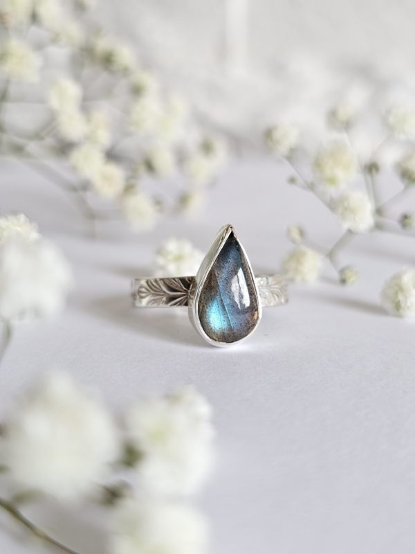 Bague réglable Labradorite – Image 3