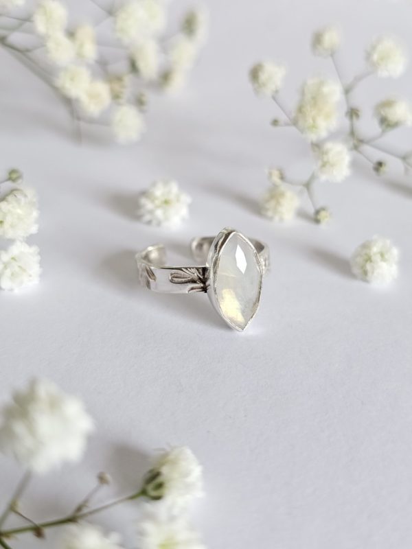 Bague réglable Pierre de lune