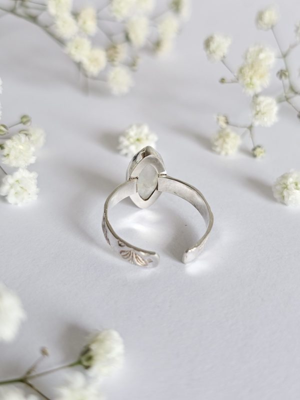 Bague réglable Pierre de lune – Image 3