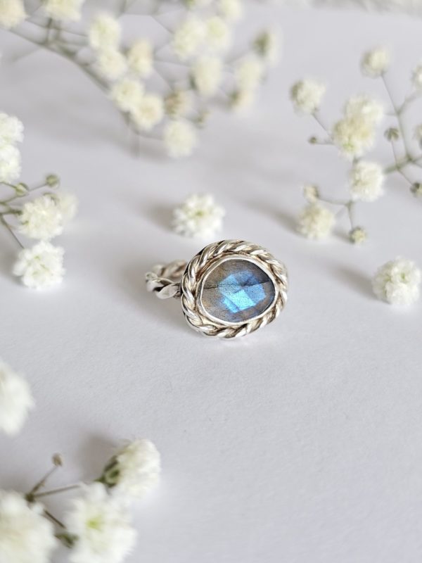 Bague réglable Labradorite