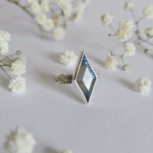 Bague réglable Labradorite