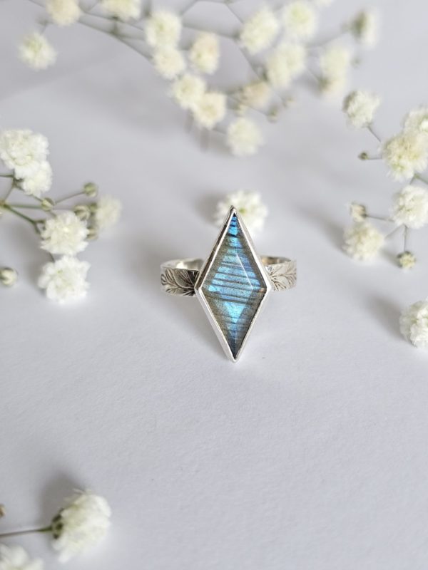 Bague réglable Labradorite – Image 3