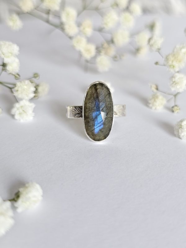 Bague réglable Labradorite – Image 3
