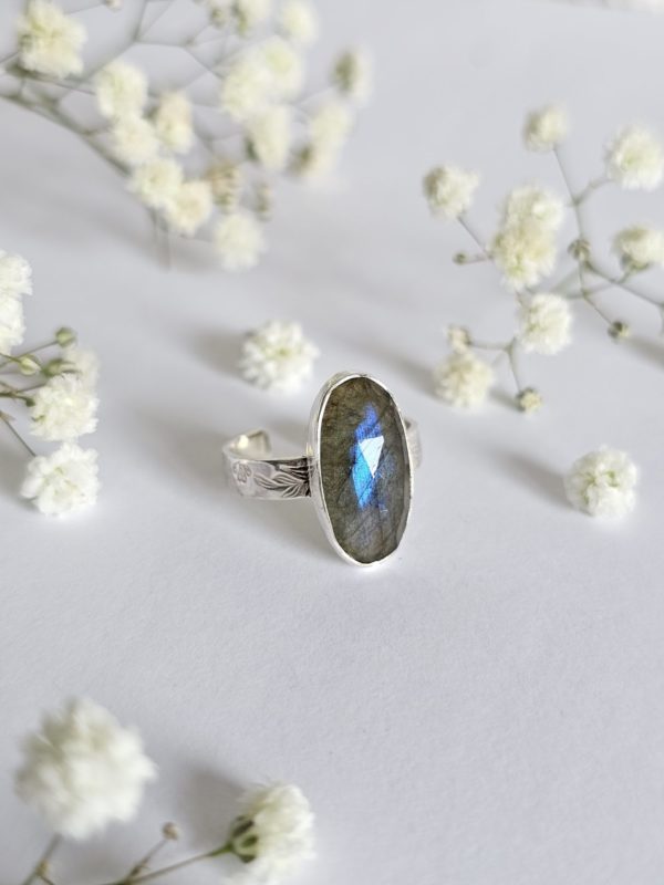 Bague réglable Labradorite