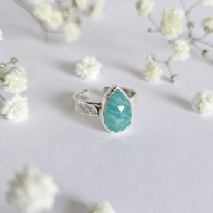 Bague réglable Amazonite