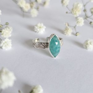 Bague réglable Amazonite