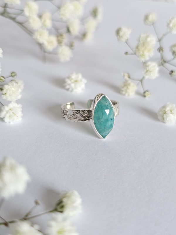 Bague réglable Amazonite