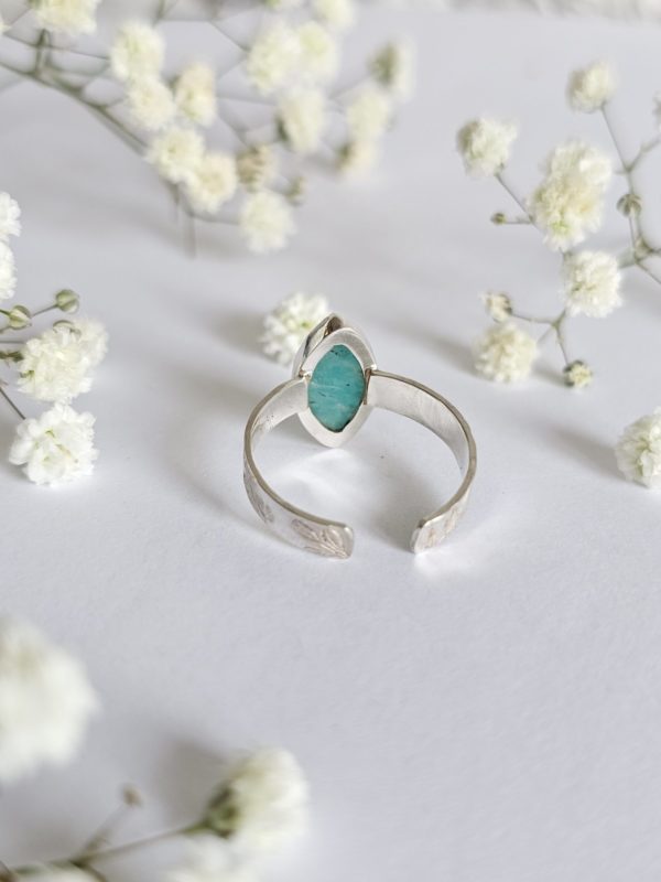 Bague réglable Amazonite – Image 2