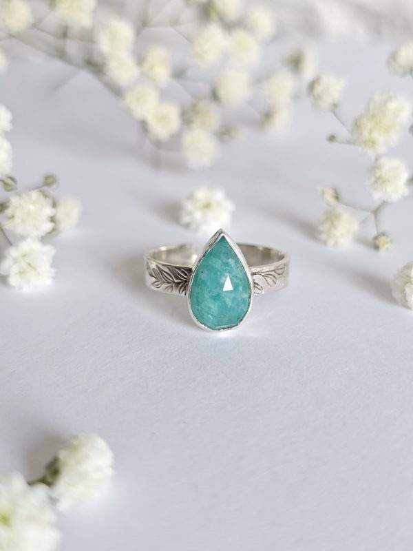 Bague réglable Amazonite – Image 3