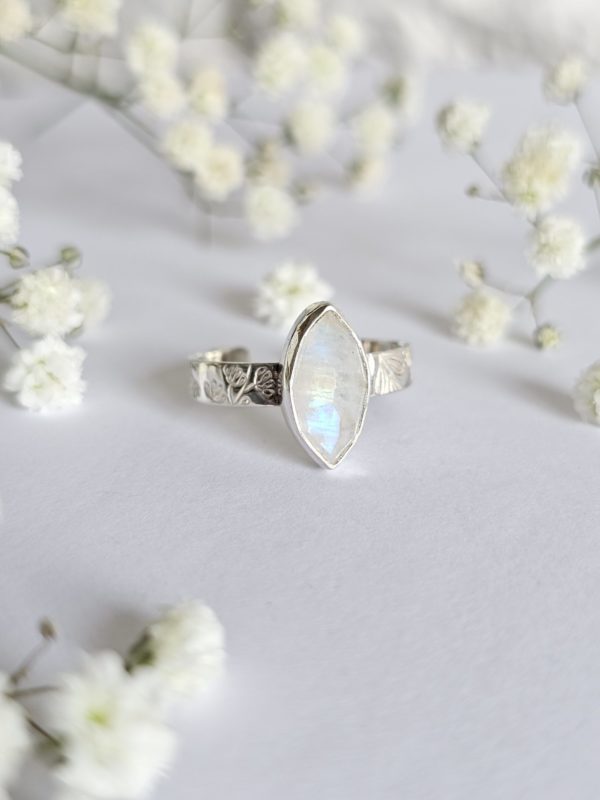 Bague réglable Pierre de lune