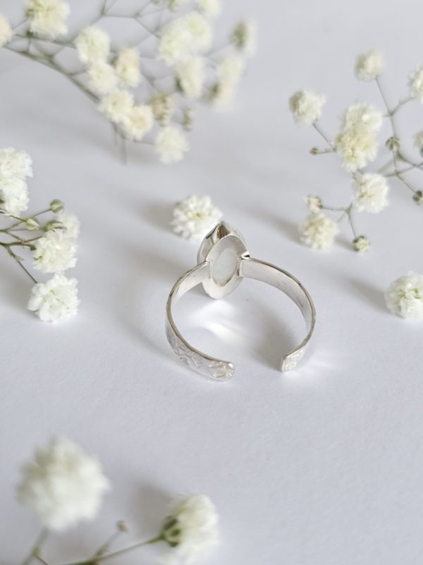 Bague réglable Pierre de lune – Image 2