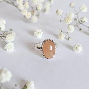Bague réglable Pierre de lune