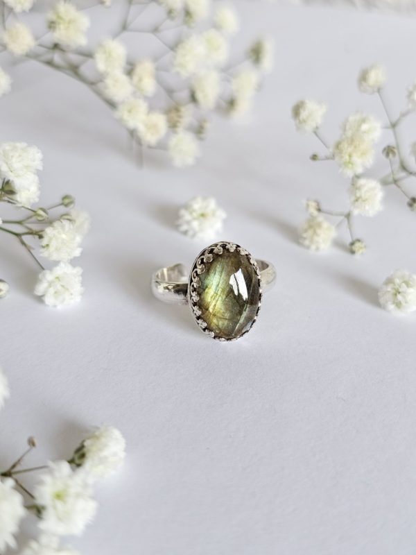Bague réglable Labradorite – Image 3