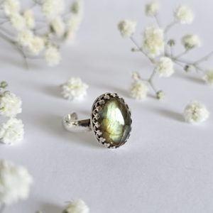 Bague réglable Labradorite