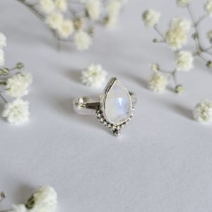 Bague réglable Pierre de lune