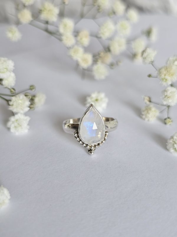 Bague réglable Pierre de lune – Image 3