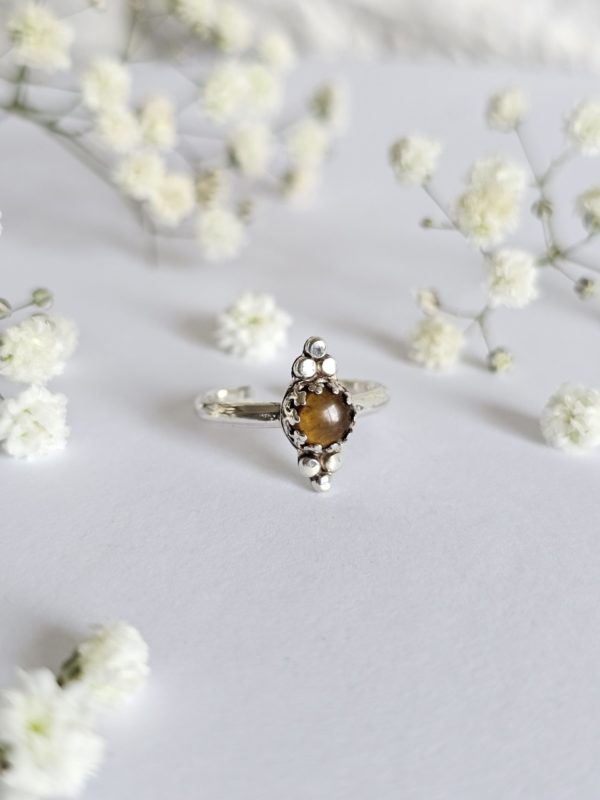 Bague réglable Oeil de tigre