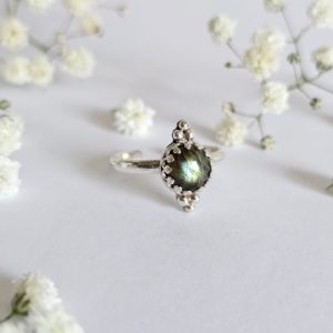 Bague réglable Labradorite