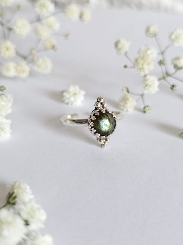 Bague réglable Labradorite