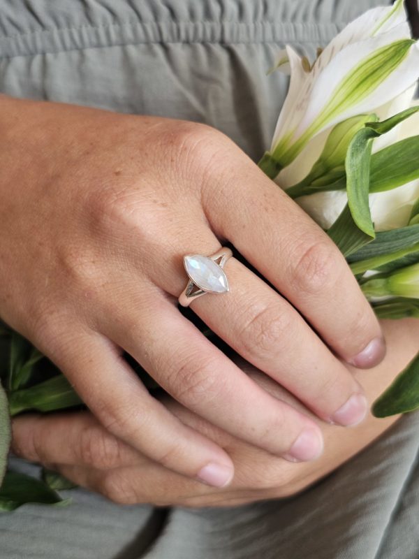 Bague réglable Pierre de lune – Image 4