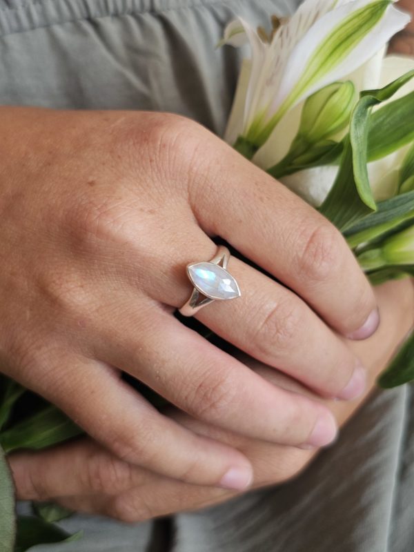 Bague réglable Pierre de lune – Image 5