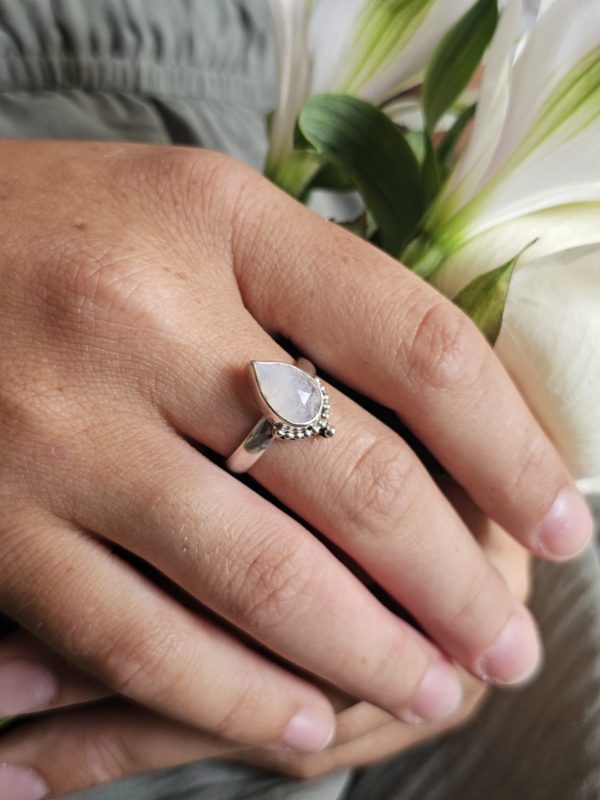 Bague réglable Pierre de lune – Image 5
