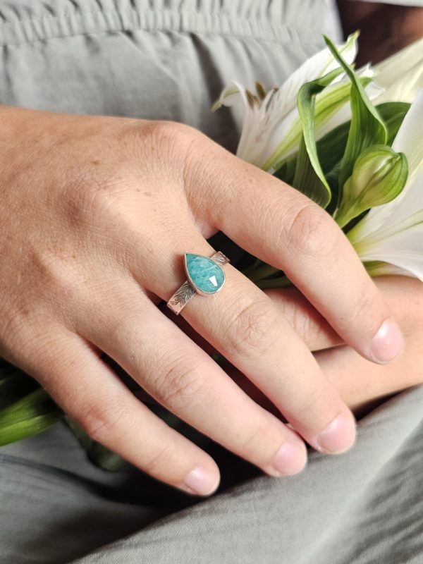 Bague réglable Amazonite – Image 5